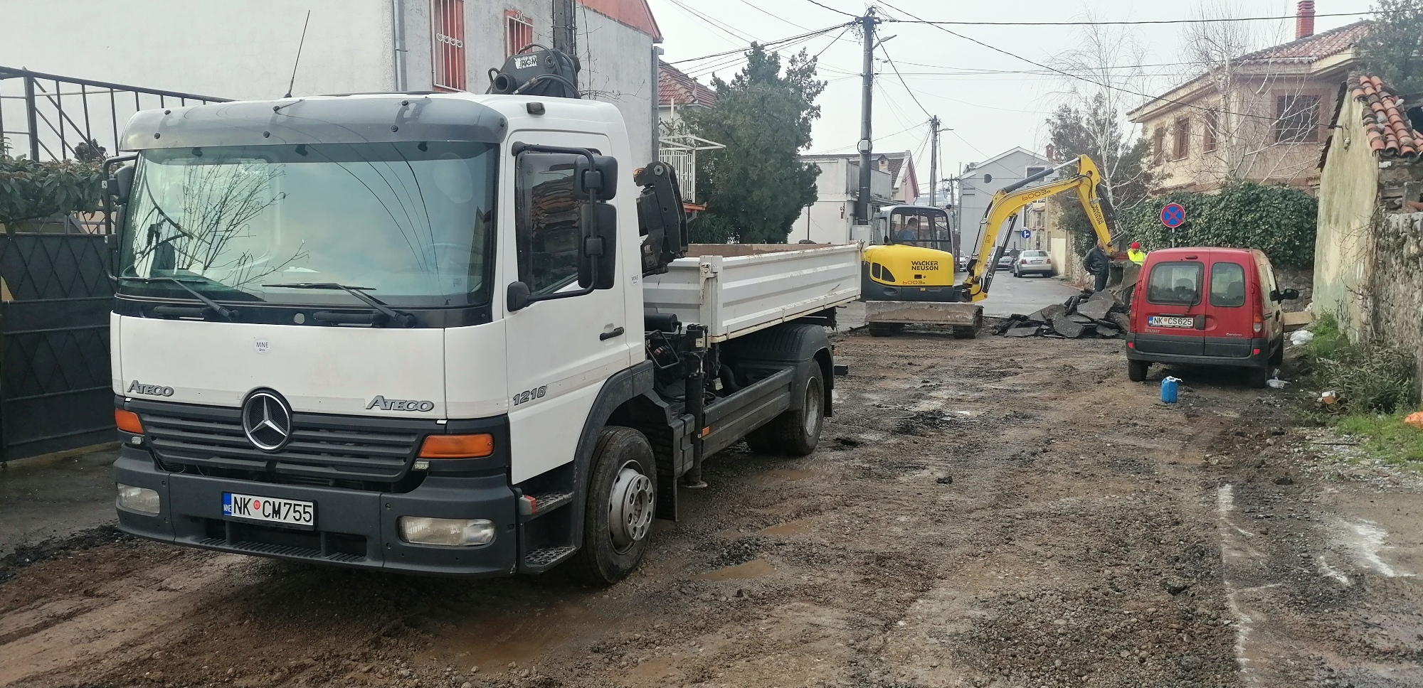 Počela rekonstrukcija Ulice Slobodana Škerovića na Draču