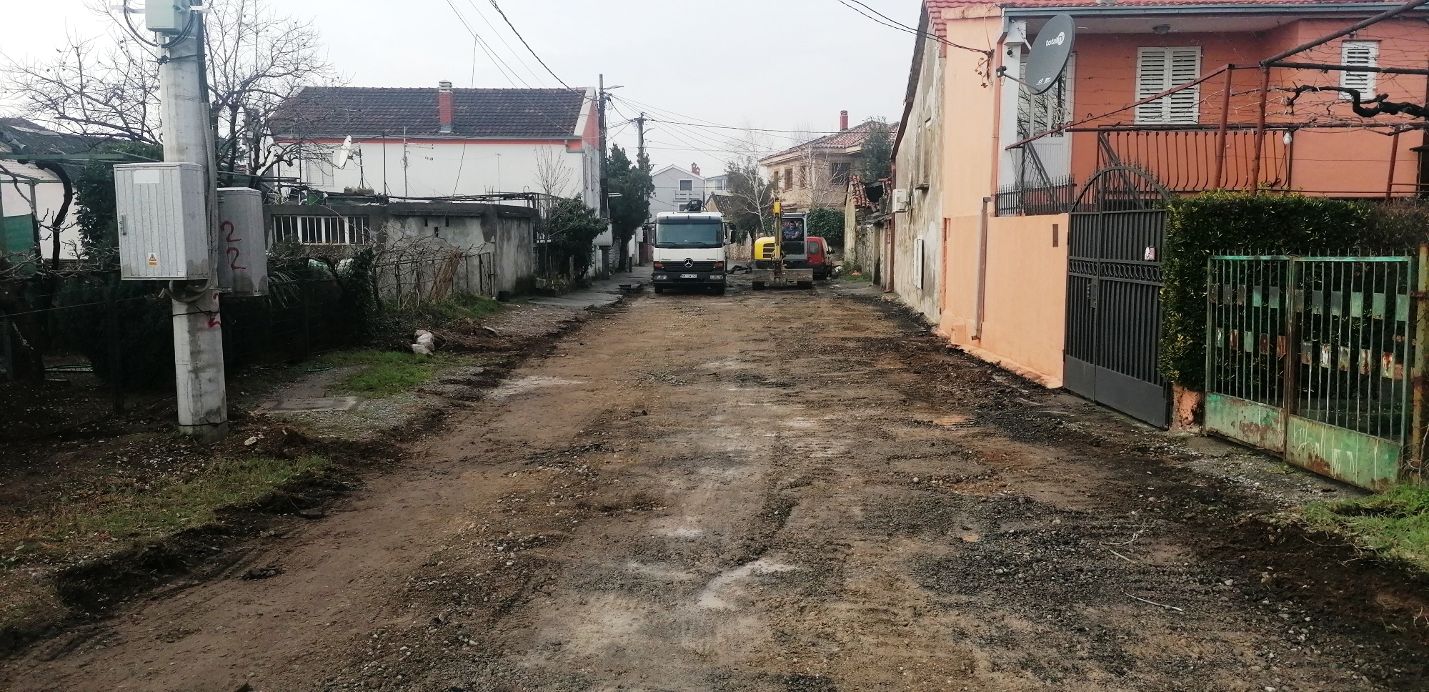 Počela rekonstrukcija Ulice Slobodana Škerovića na Draču