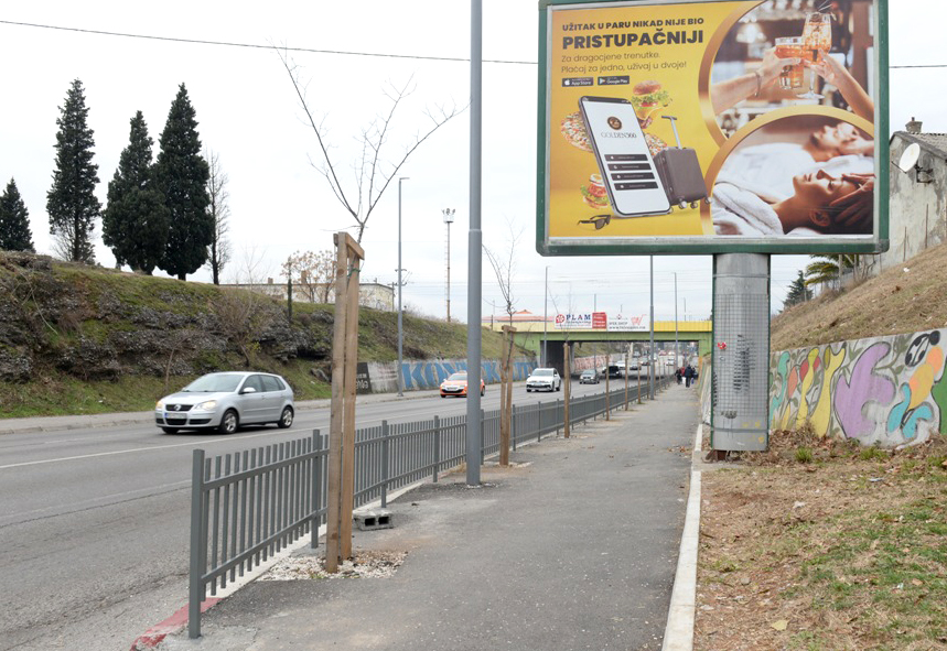 Postavljena zaštitna ograda u Ulici V proleterske brigade