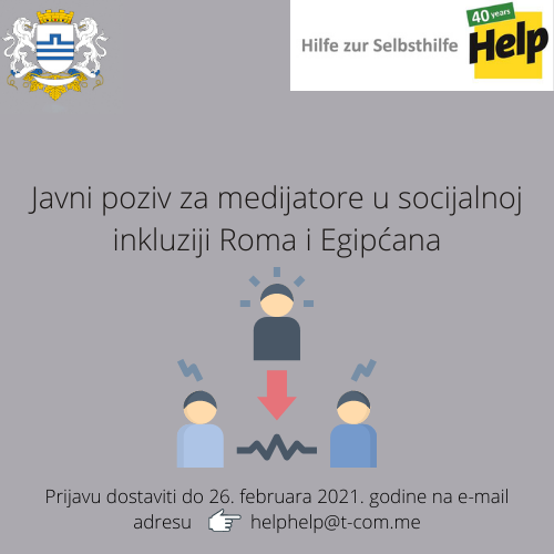 Poziv za obuku za saradnike u socijalnoj inkluziji Roma i Egipćana