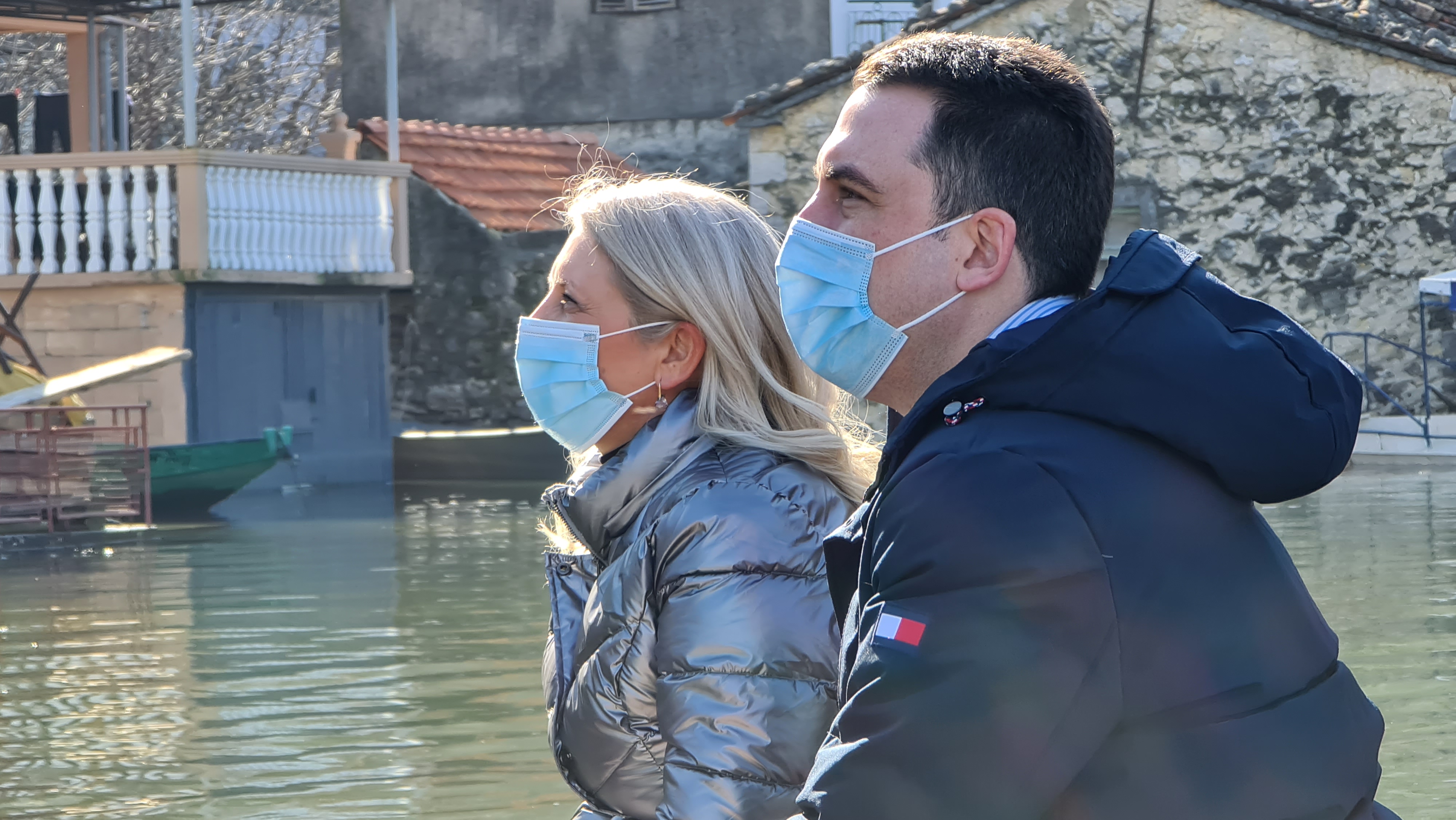 Vuković i Stajović obišli poplavljena područja u opštini Golubovci