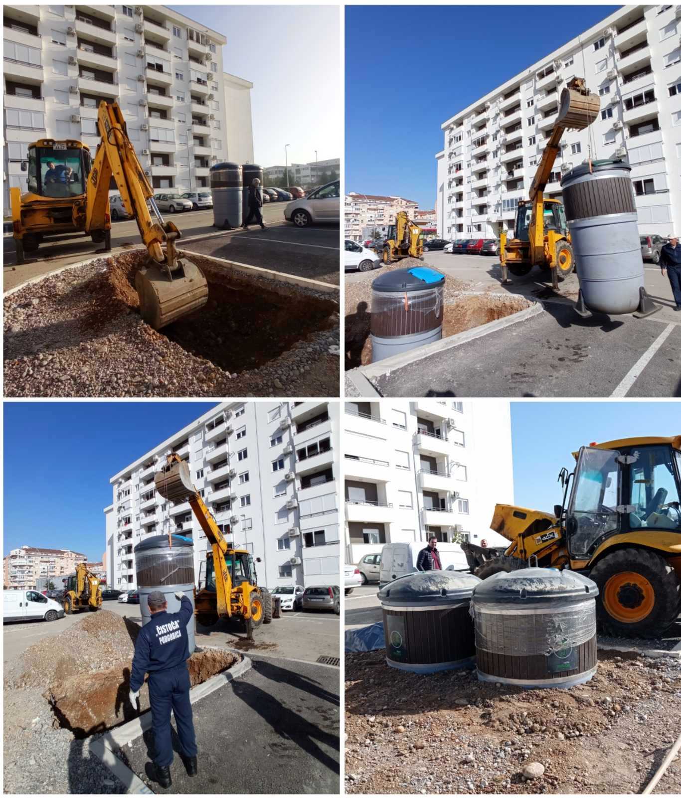 Novi polupodzemni kontejneri na Starom aerodromu i u Bloku IX