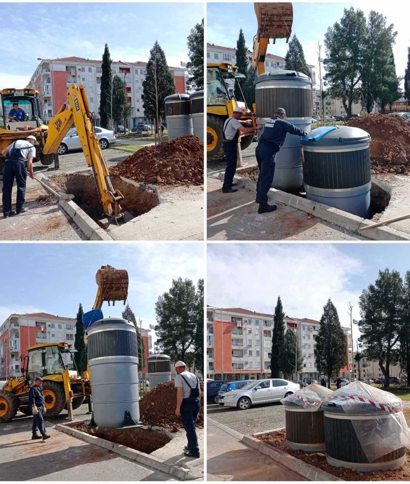 Novi polupodzemni kontejneri na Starom aerodromu i u Bloku IX