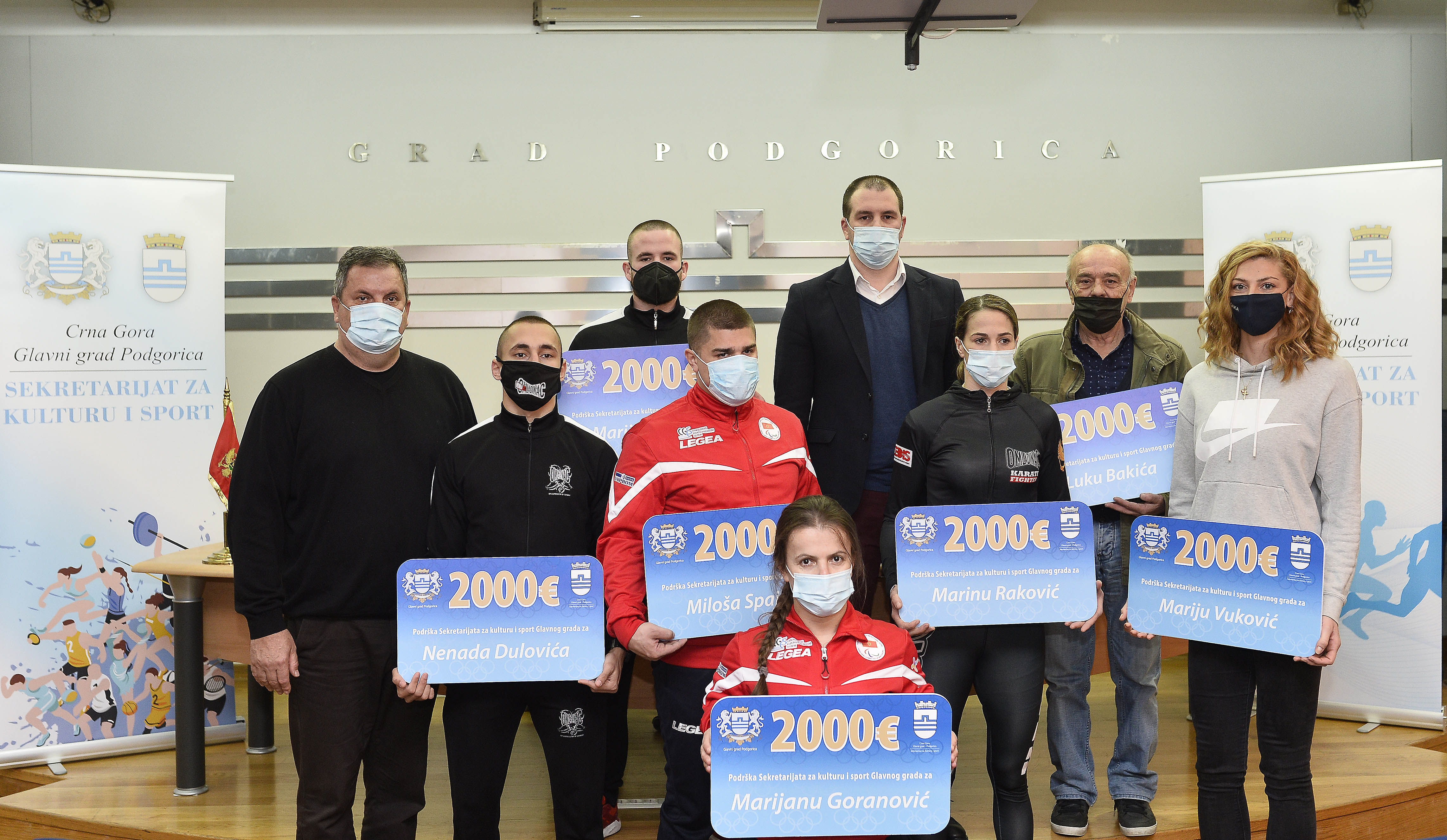 Sekretarijat za kulturu i sport Glavnog grada sa 14.000 eura podržao potencijalne olimpijce i paraolimpijce
