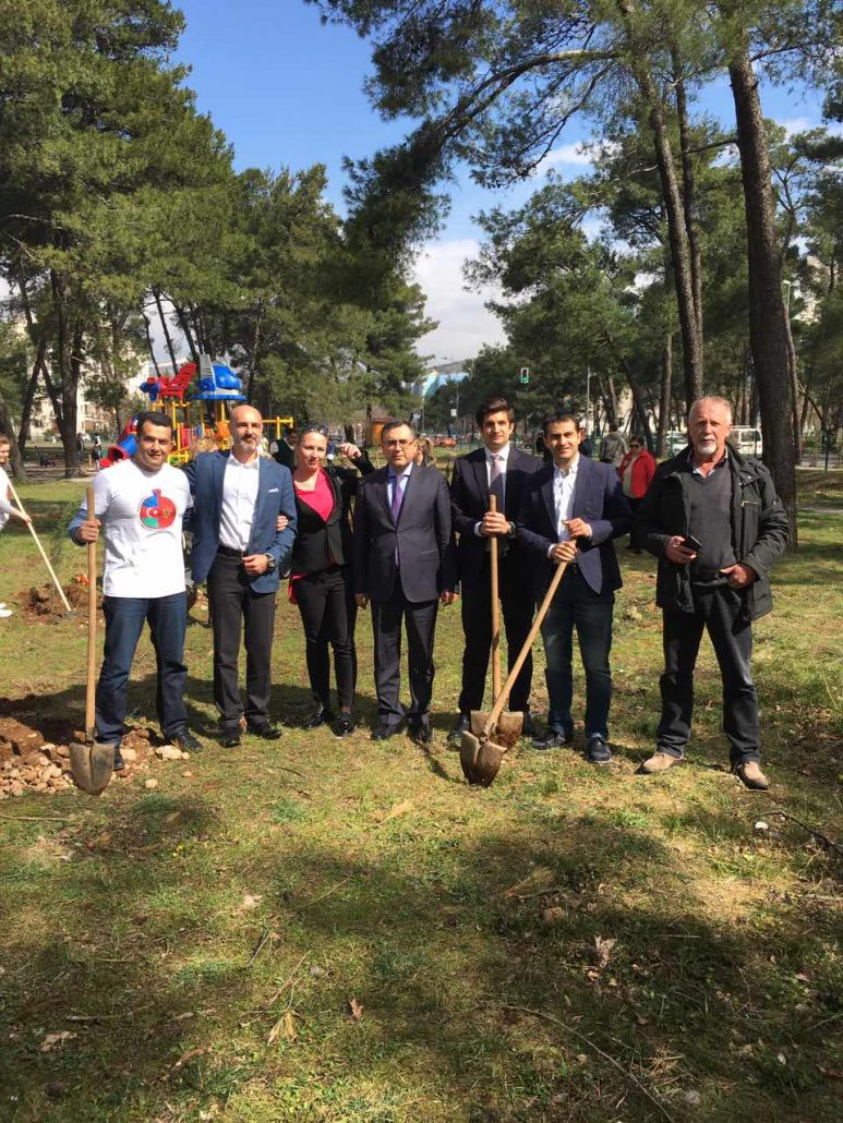 Zasađeno 40 novih sadnica u saradnji sa Kulturno-ekonomskim centrom Azerbejdžana i kompanijom Azmont Investments