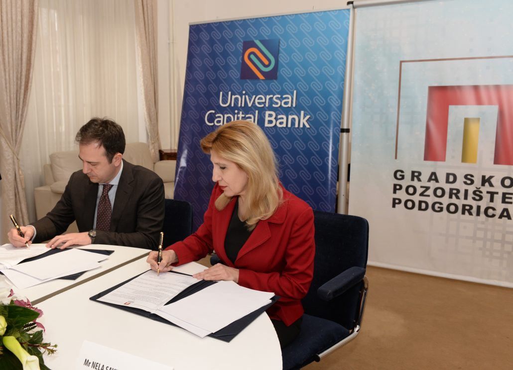 100.000 eura donacija Universal Capital banke Gradskom pozorištu Podgorica