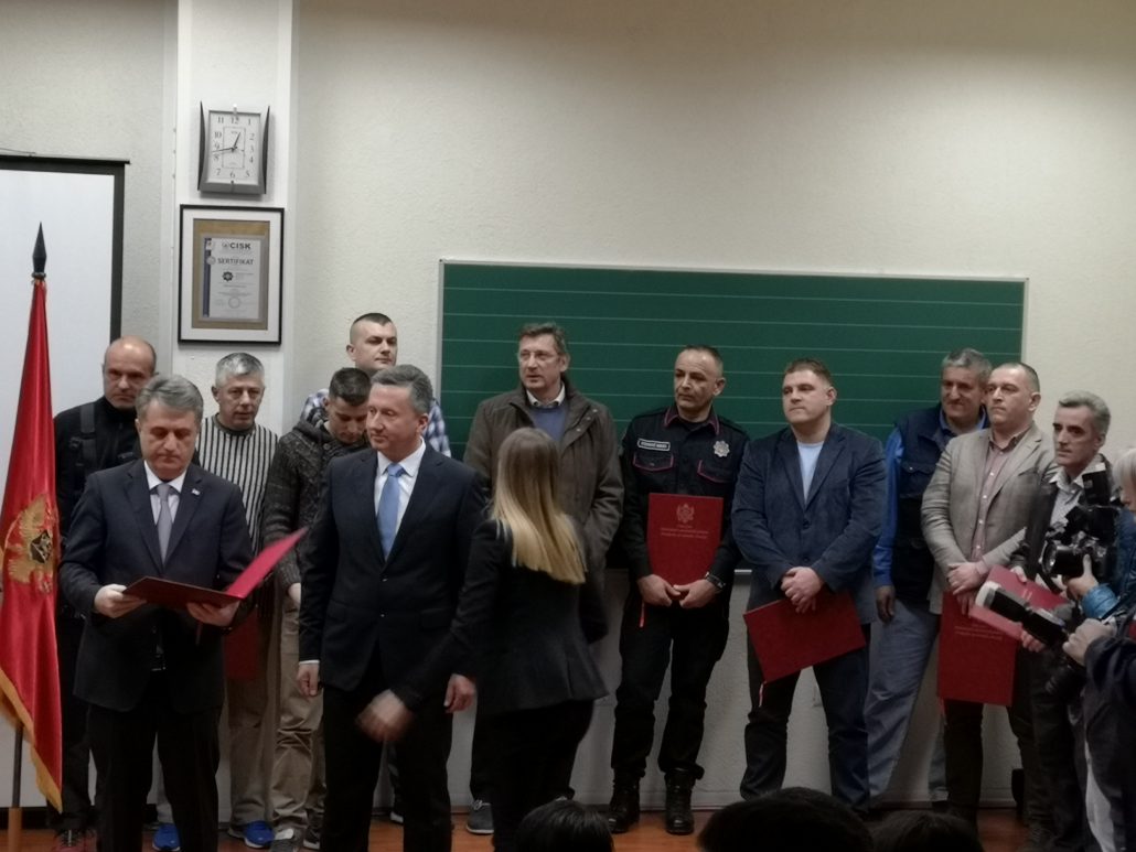 Četiri pripadnika Službe zaštite i spašavanja Glavnog grada dobili priznanja MUP-a