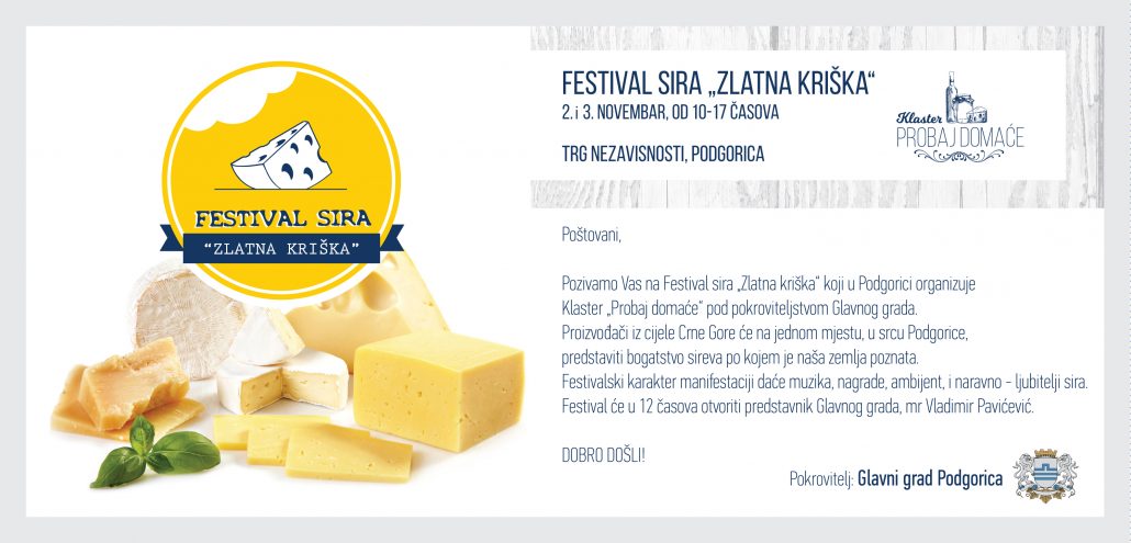 Festival sira “Zlatna kriška“ na Trgu nezavisnosti