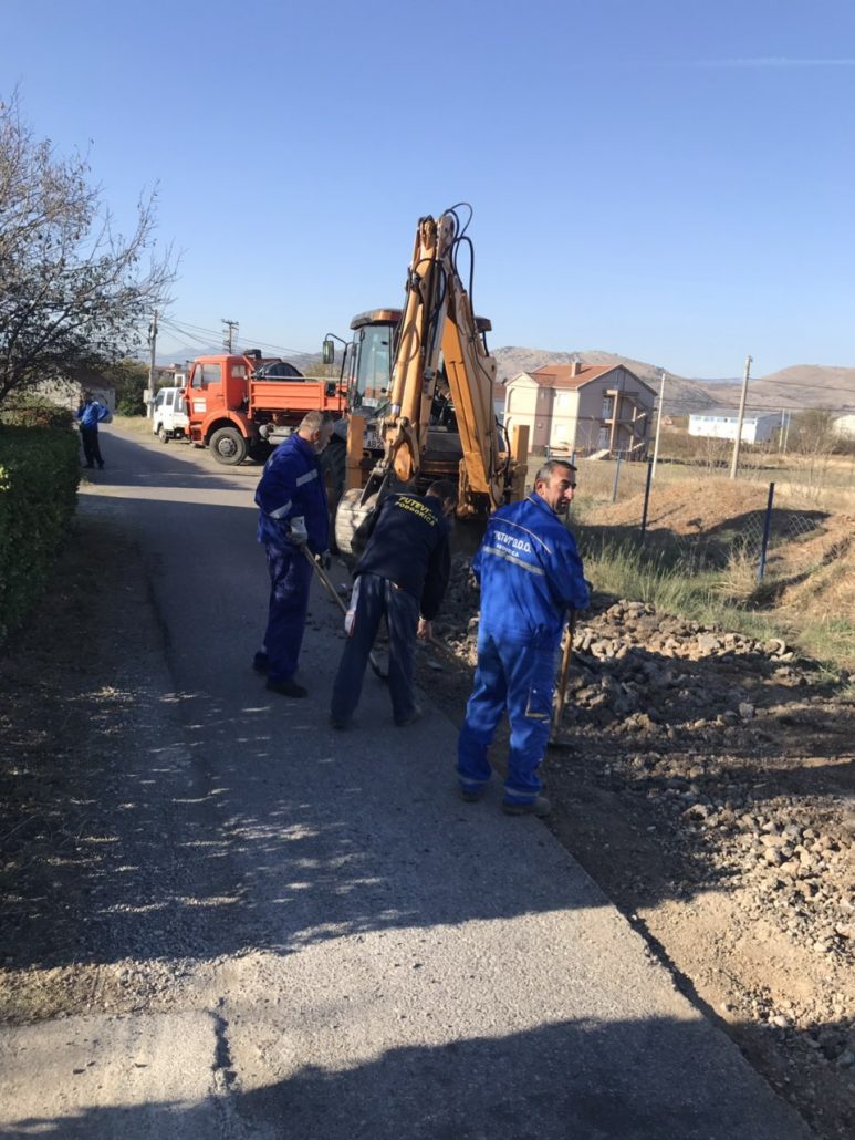 Sanacija oštećenog asfalta na teritoriji Opštine u sastavu Glavnog grada Golubovci