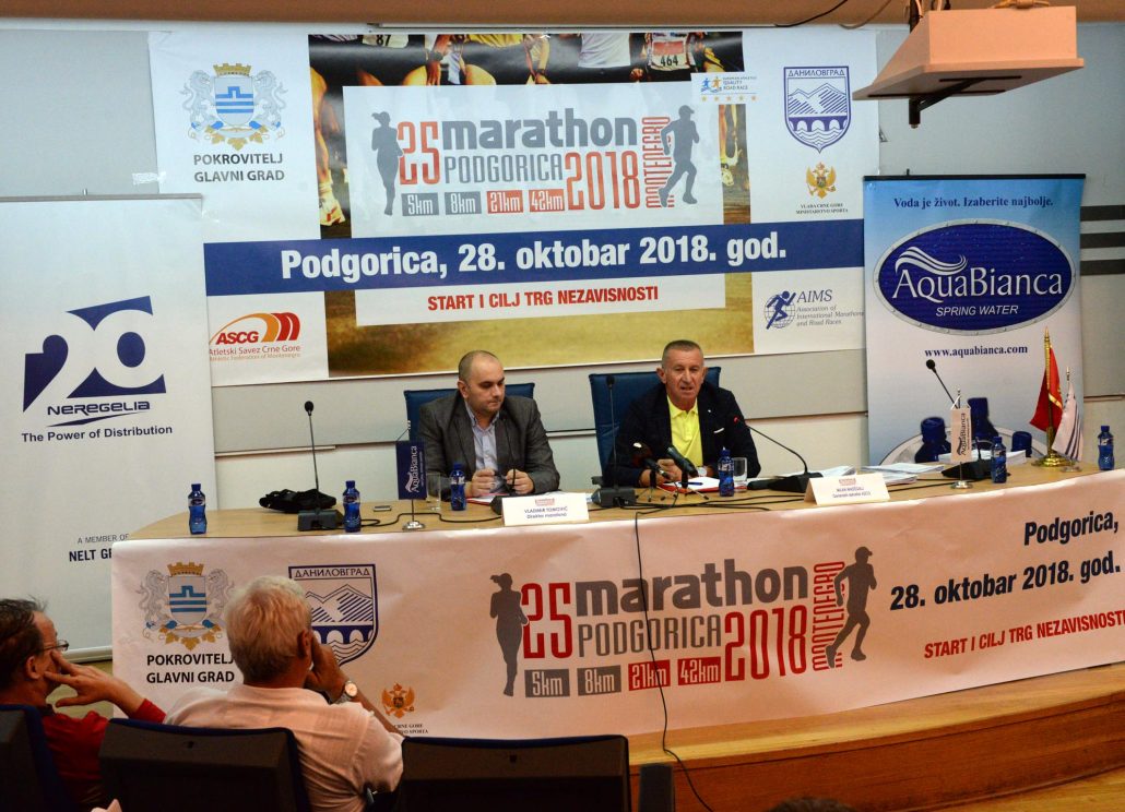 25. Podgorički maraton:Prijavljeno 675 takmičara iz 40 država