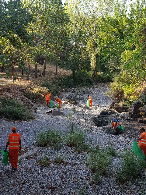 Gradska preduzeća i službe u zajedničkoj akciji čišćenja korita rijeke Ribnice