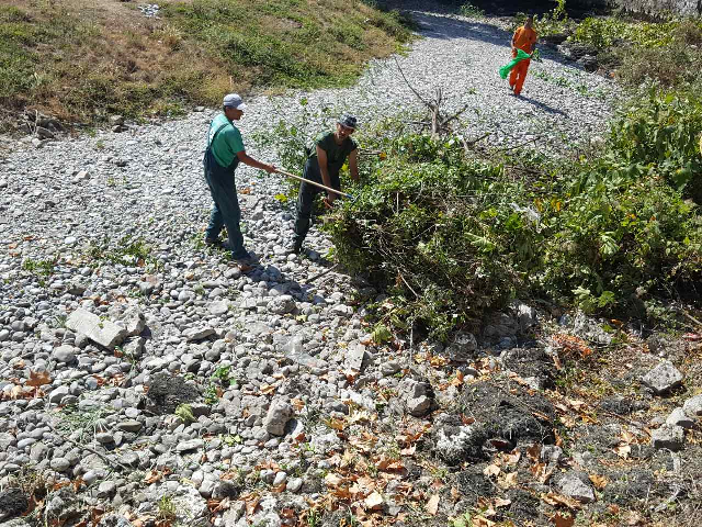 Gradska preduzeća i službe u zajedničkoj akciji čišćenja korita rijeke Ribnice