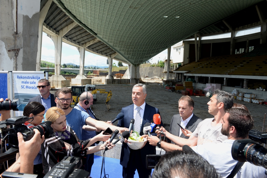 Đukanović: Podgorica do kraja godine dobija hram crnogorske košarke