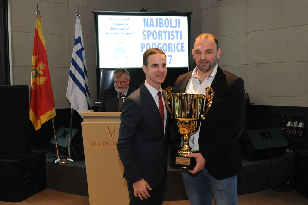 Dodijeljena priznanja najuspješnijim sportistima, treneru, klubu i sportskim radnicima Podgorice za 2017. godinu