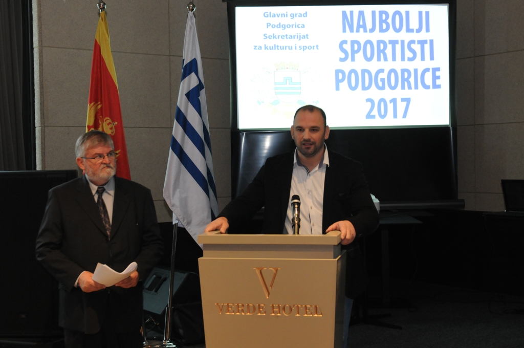 Dodijeljena priznanja najuspješnijim sportistima, treneru, klubu i sportskim radnicima Podgorice za 2017. godinu