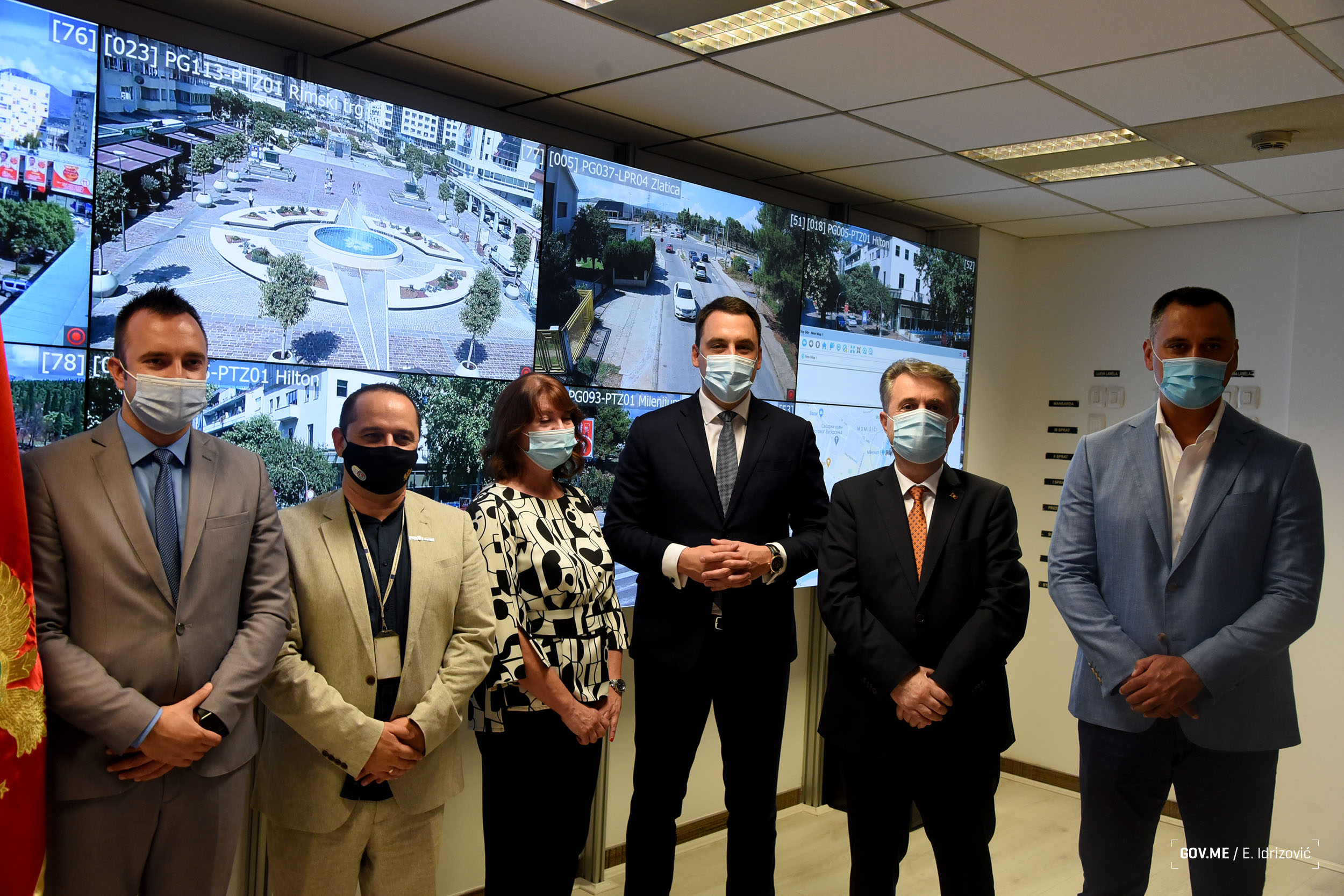 Vuković and Nuhodžić  open operational center for video surveillance: 270 cameras will cover  the  territory of Podgorica