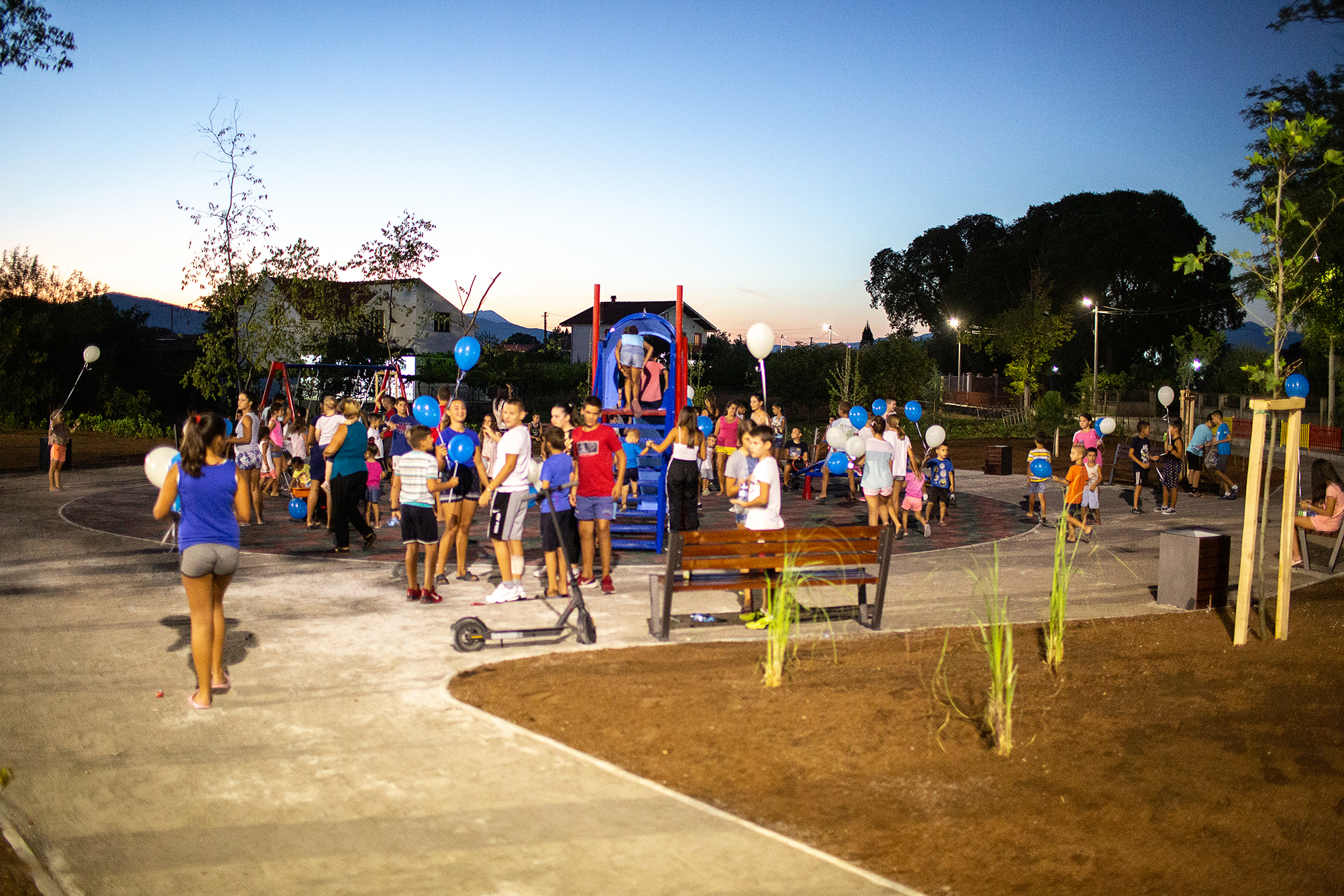 A New children's playground opened in Golubovci