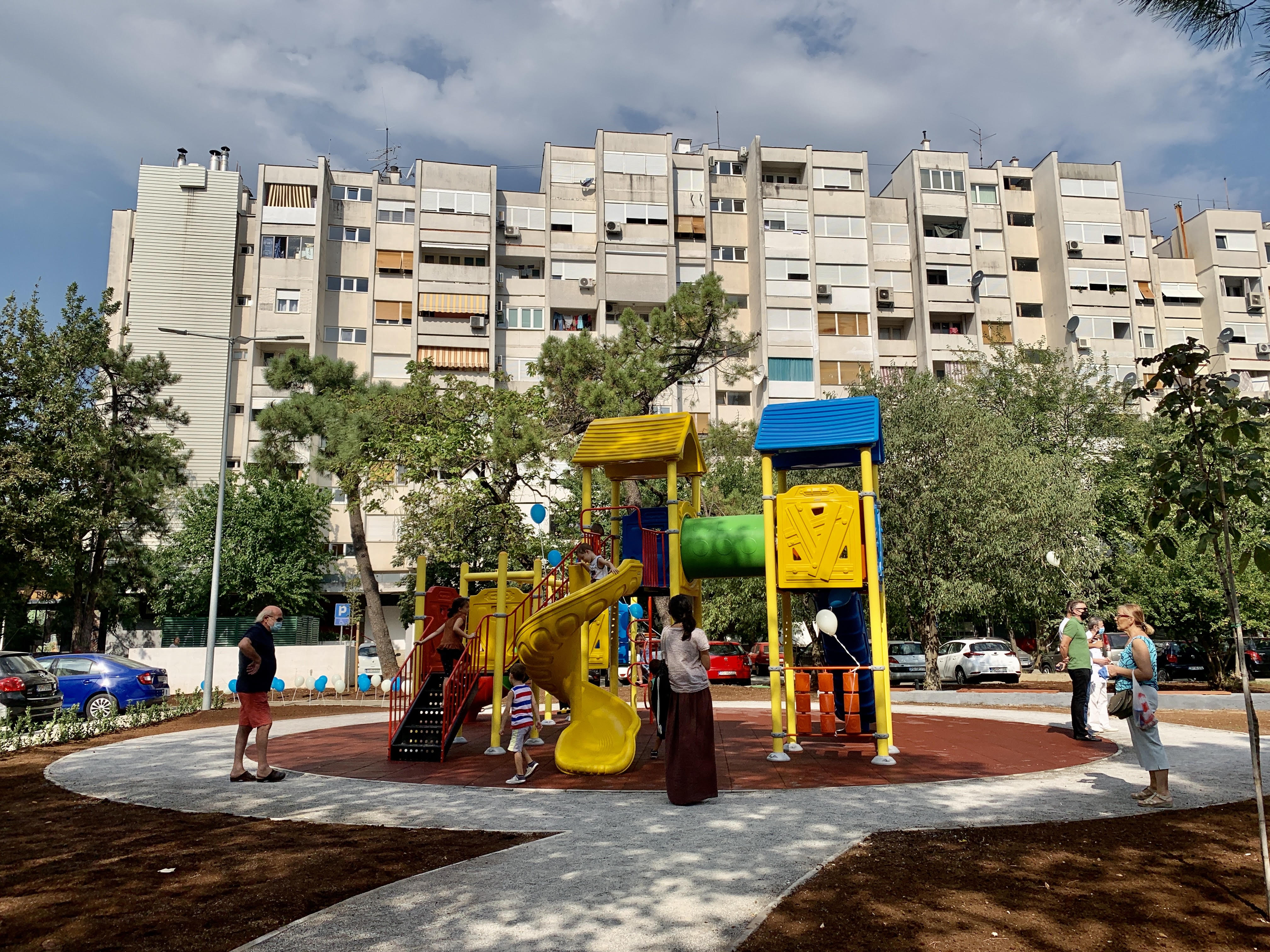 Video surveillance set up at the children’s playground in Moskovska Street