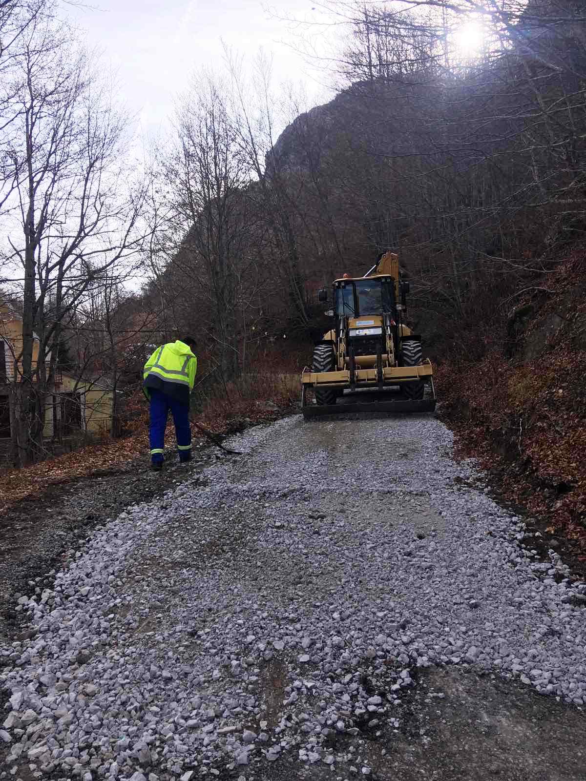 “Putevi” perform preparatory works for asphalting the road direction of Veruša - Mokra in the length of 3.2 km