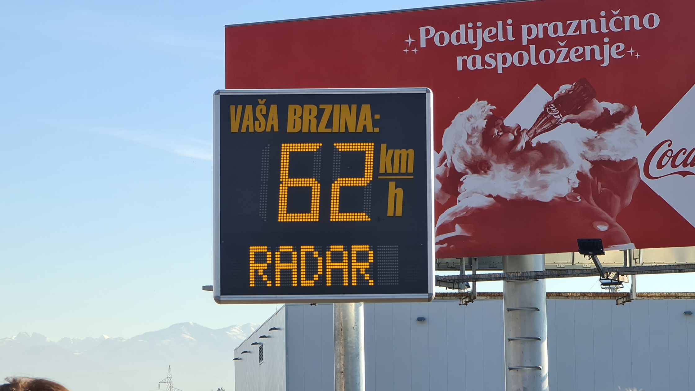 Podgorica receives first information panel for vehicle speed measurement