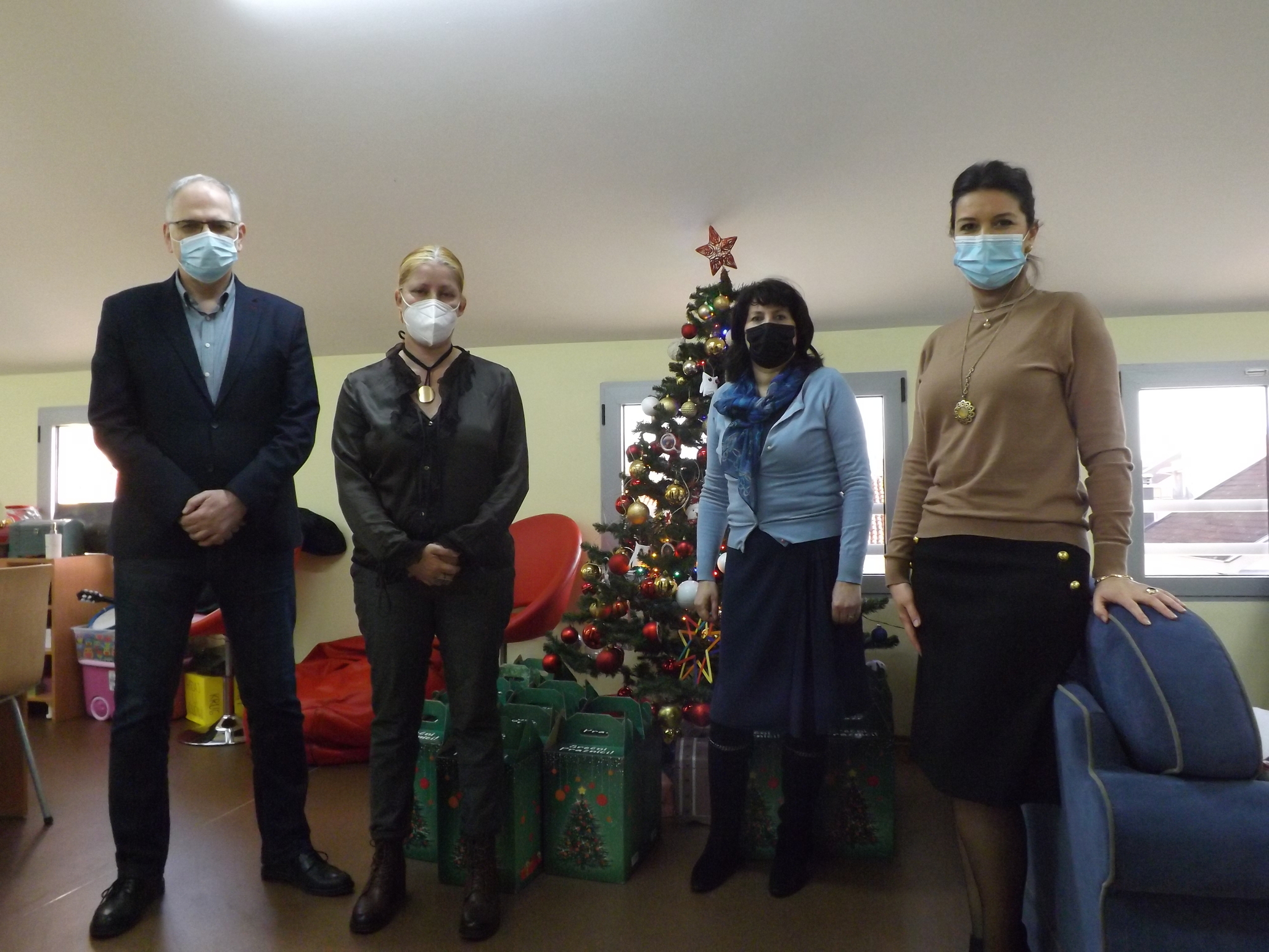 Representatives of the Secretariat for Social Welfare and the Center for the Rights of the Child presented New Year's packages to the Day Care Center for Children and Youth with intellectual and developmental disabilities