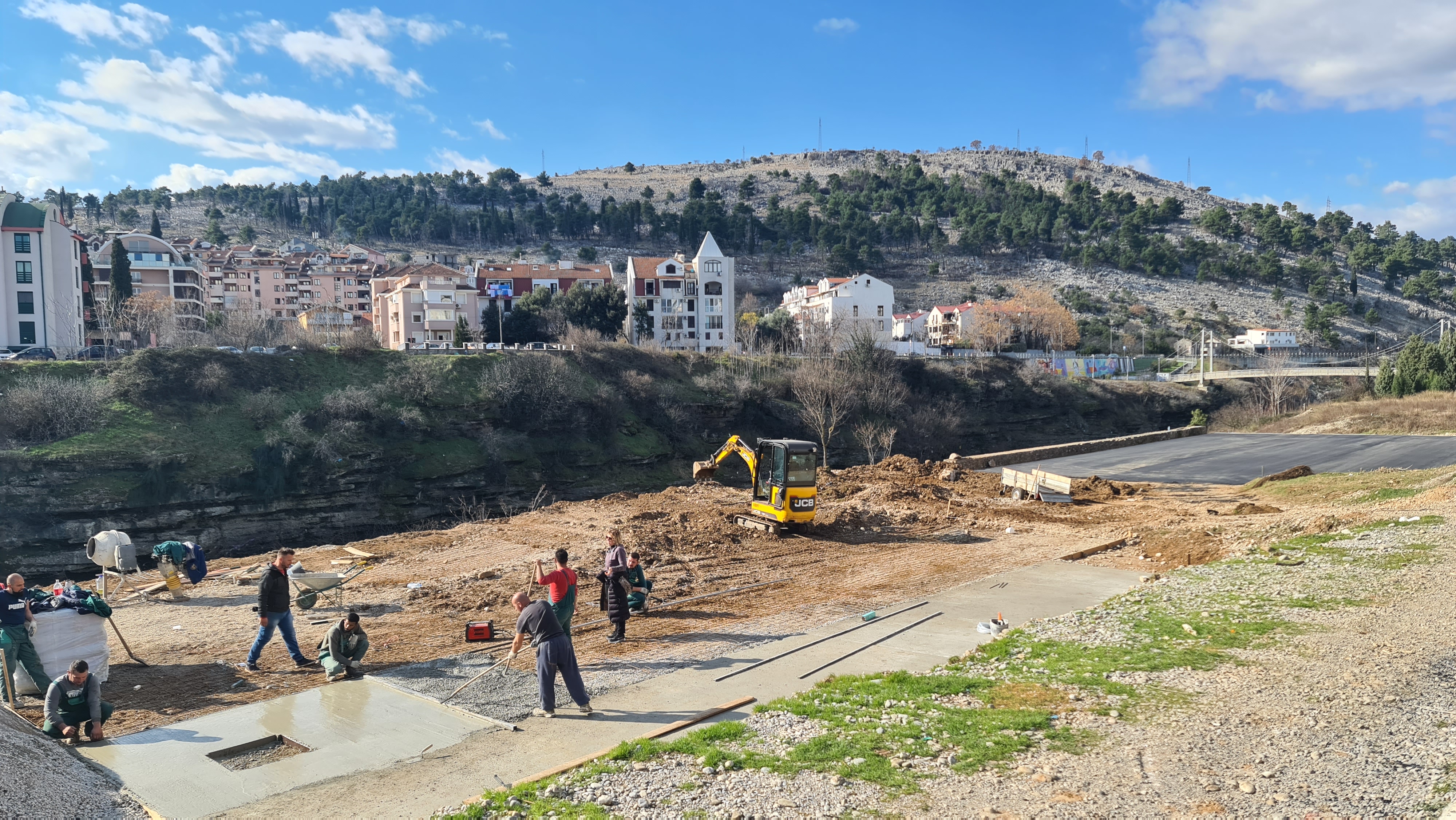 Works on arrangement of a new park area in Zagorič intensified