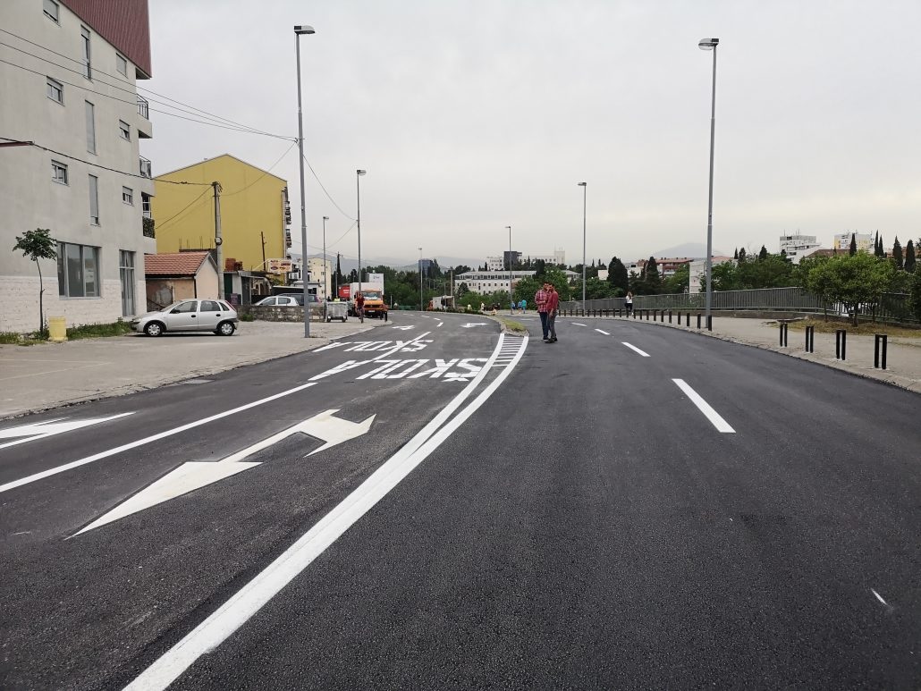 Ulica V Proleterske brigade i Novi most na Ribnici