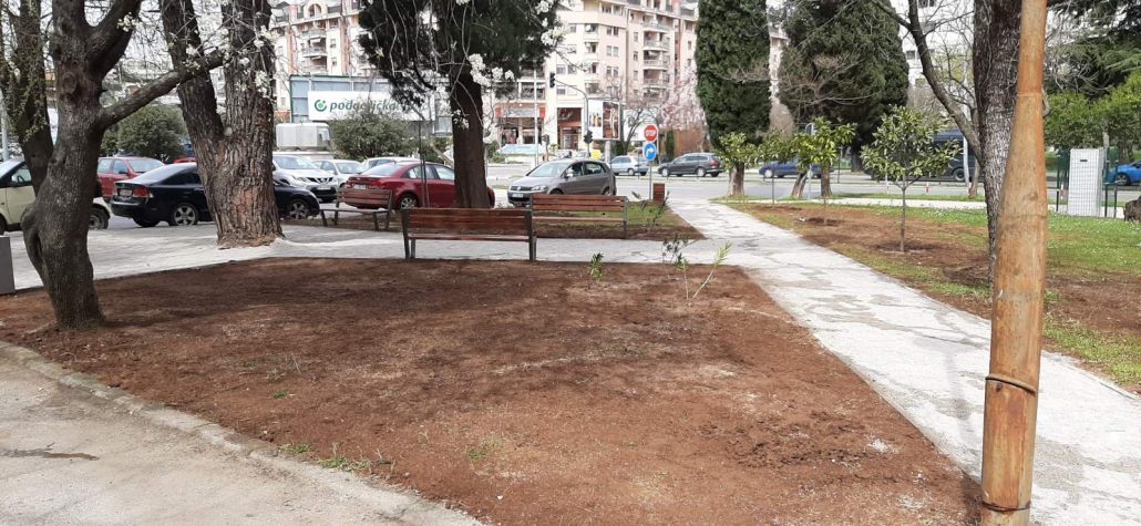 Rekonstruisana zelena površina na Bulevaru revolucije