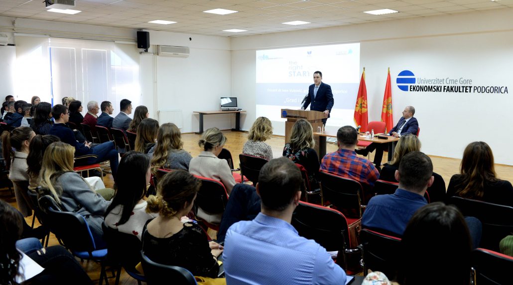Gradonačelnik Vuković održao predavanje studentima  na temu održivog razvoja grada i aktivnog učešća građana u tom procesu