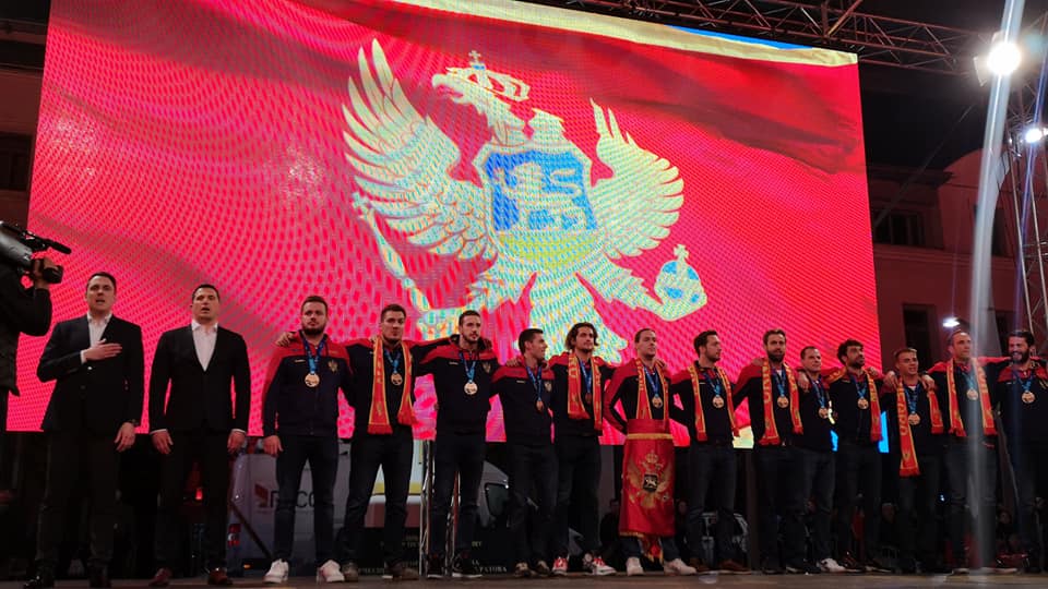 Podgorica proslavila bronzanu medalju vaterpolo reprezentacije Crne Gore
