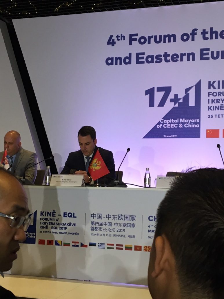 Gradonačelnik Vuković na Četvrtom “17+1” forumu u Tirani na temu “Urbani održivi razvoj”