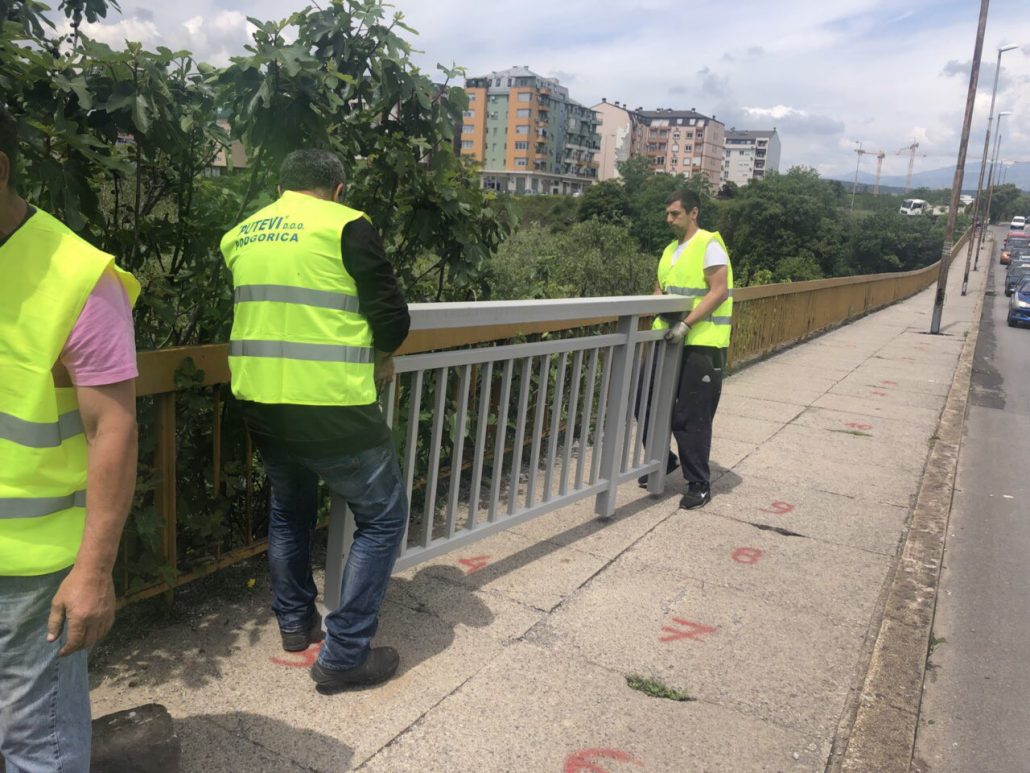 Započeti radovi na sanaciji  Krivog mosta i pješačke staze u Njegoševoj ulici